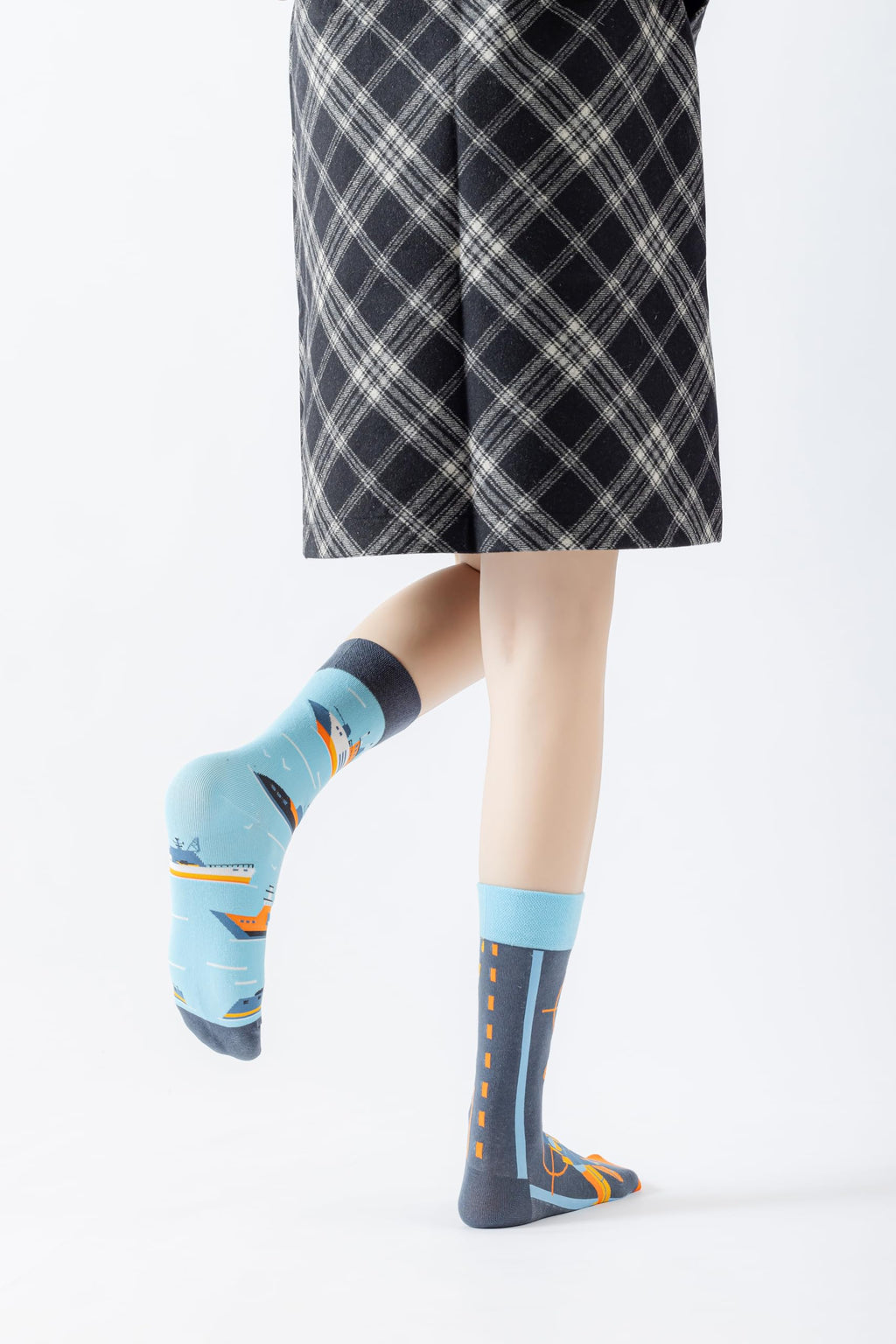 Battleship Cute Cotton Crew Socks - Soft Above Ankle Sock Gifts
